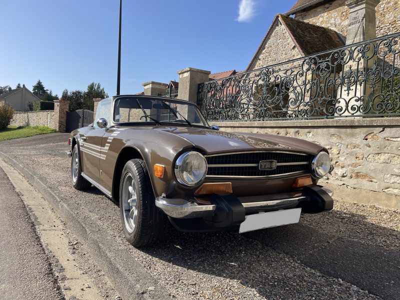 TRIUMPH TR6, 1972, très bel état d'origine, jamais repeinte, sans corrosion, Overdrive